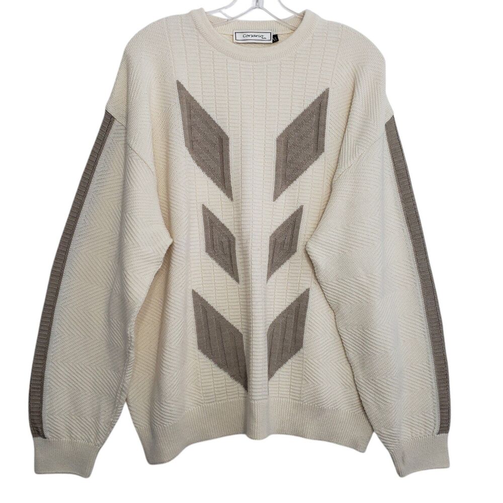 Corsario Italy Men's XL Merino Wool Blend Crew Neck Sweater